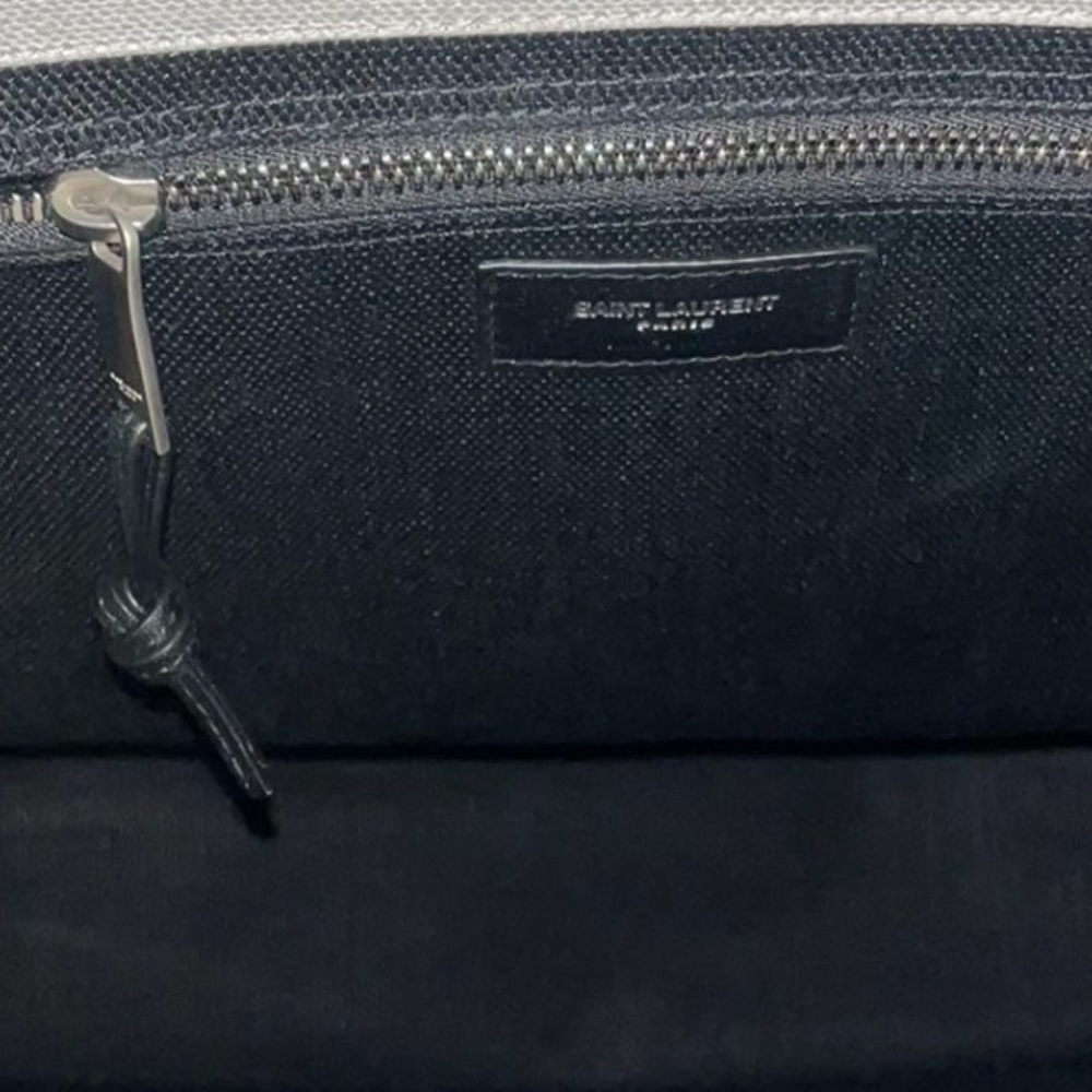 NWT Authentic YSL Saint Laurent Rive Gauche Tote Bag in Greggio Nero! MSRP $1990 - Picture 13 of 16